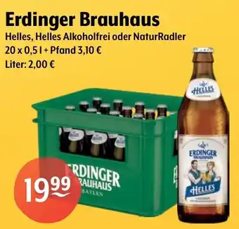 Getränke Hoffmann Erdinger Brauhaus Helles, Helles Alkoholfrei oder NaturRadler Angebot