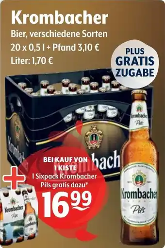Getränke Hoffmann Krombacher Bier Angebot