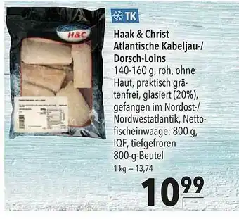 CITTI Markt Haak & Christ Atlantische Kabeljau- Oder Dorsch-loins Angebot