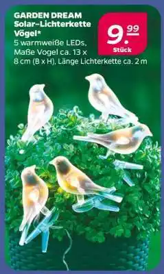 NETTO GARDEN DREAM Solar-Lichterkette Vögel Angebot