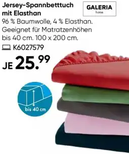 Galeria Jersey-Spannbetttuch mit Elasthan Angebot