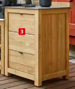 Bauhaus Kingstone Teakschrank mit Schubladen Angebot