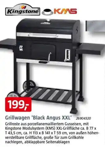 Bauhaus Kingstone Grillwagen 'Black Angus XXL' Angebot