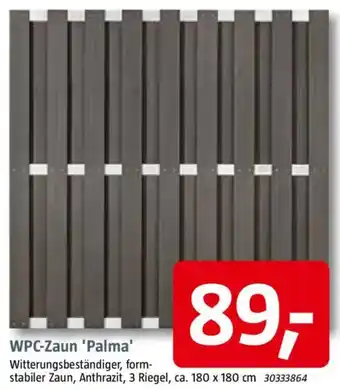 Bauhaus WPC-Zaun 'Palma' Angebot