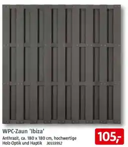Bauhaus WPC-Zaun 'Ibiza' Angebot