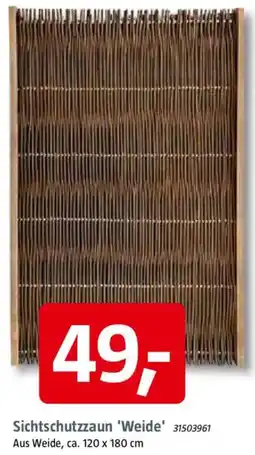 Bauhaus Sichtschutzzaun 'Weide' Angebot