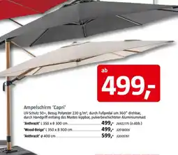 Bauhaus Sunfun Ampelschirm 'Capri' Angebot