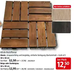 Bauhaus Klick-Holzfliese Angebot