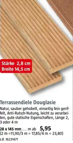 Bauhaus Terrassendiele Douglasie Angebot