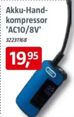 Bauhaus Akku-Hand- kompressor 'AC10/8V' Angebot