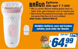expert Techno Land BRAUN Epilierer Silk-épil 7 7-000 Angebot