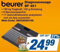 expert Techno Land beurer Diagnosewaage BF 451 Angebot