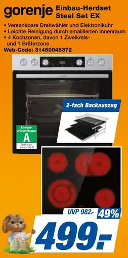 expert Techno Land gorenje Einbau-Herdset Steel Set EX Angebot