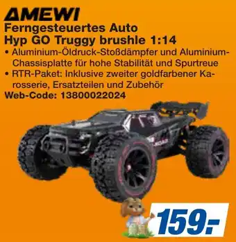 expert Techno Land AMEWI Ferngesteuertes Auto Hyp GO Truggy brushle 1:14 Angebot