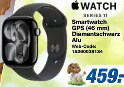 expert Techno Land Apple WATCH SERIES 11 Smartwatch GPS (46 mm) Diamantschwarz Alu Angebot