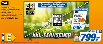 expert Techno Land TCL 75MQLED75K Angebot