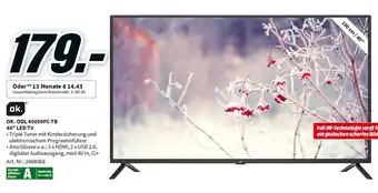 MediaMarkt OK.ODL 40850FC-TB 40'LED TV Angebot