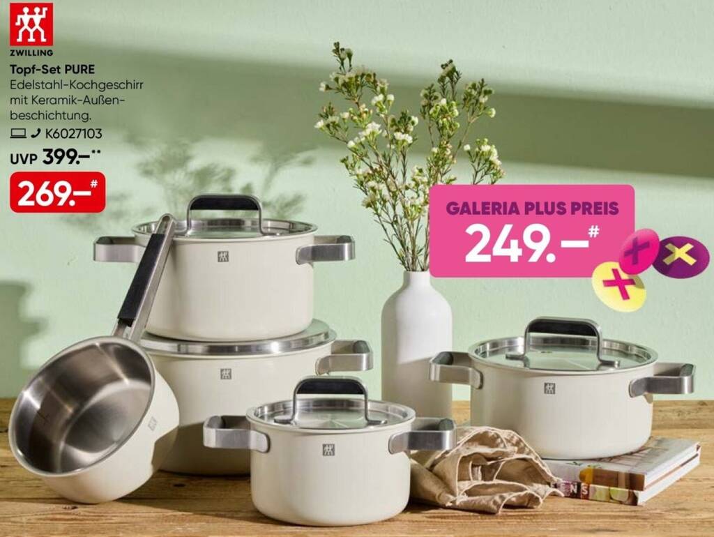 ZWILLING Topf-Set PURE Angebot bei Galeria