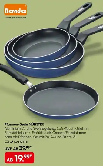 Galeria Berndes Pfannen-Serie MÜNSTER Angebot