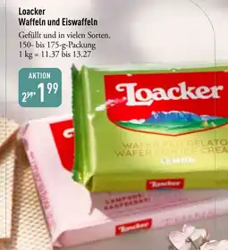 Galeria Markthalle Loacker Waffeln und Eiswaffeln Angebot