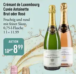 Galeria Markthalle Crémant de Luxembourg Cuvée Antoinette Brut oder Rosé Angebot