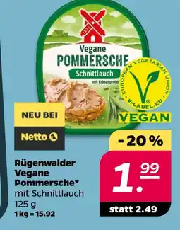 NETTO Rügenwalder vegane pommersche Angebot