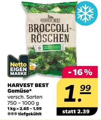 Netto Harvest best gemüse Angebot