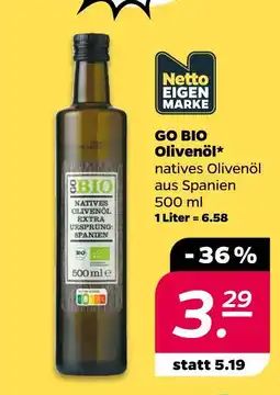 NETTO Netto eigenmarke go bio olivenöl Angebot