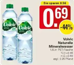 WEZ Volvic Naturelle Mineralwasser Angebot