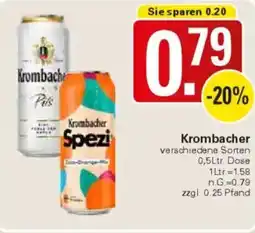 WEZ Krombacher Angebot