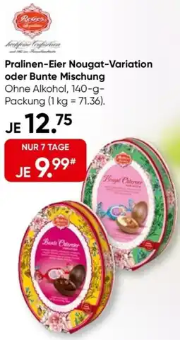 Galeria Reber Pralinen-Eier Nougat-Variation oder Bunte Mischung Angebot