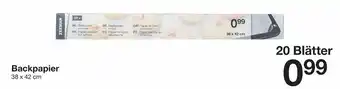 Zeeman Backpapier Angebot