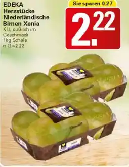 WEZ EDEKA Herzstücke Niederländische Birnen Xenia Angebot