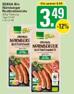 WEZ EDEKA Bio Nürnberger Rostbratwürste Angebot