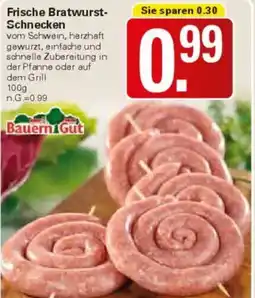 WEZ Frische Bratwurst Schnecken Angebot
