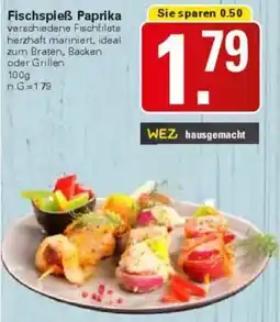 WEZ Fischspieß Paprika Angebot