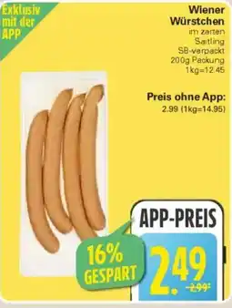 WEZ Wiener Würstchen Angebot