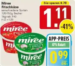 WEZ Miree Frischkäse Angebot
