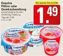 WEZ Exquisa Fitline oder Quarkzubereitung Angebot