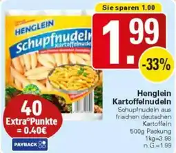 WEZ Henglein Kartoffelnudeln Angebot