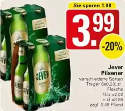 WEZ Jever Pilsener Angebot