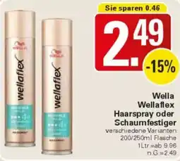 WEZ Wella Wellaflex Haarspray oder Schaumfestiger Angebot