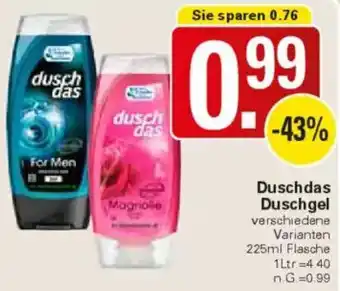 WEZ Duschdas Duschgel Angebot