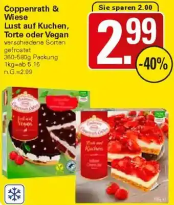 WEZ Coppenrath & Wiese Lust auf Kuchen, Torte oder Vegan Angebot