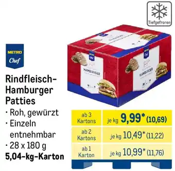 METRO METRO Chef Rindfleisch Hamburger Patties Angebot