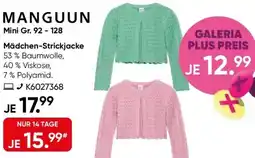 Galeria MANGUUN Mädchen-Strickjacke Angebot