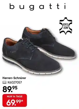 Galeria bugatti Herren-Schnürer Angebot
