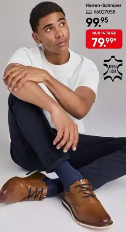 Galeria bugatti Herren-Schnürer Angebot