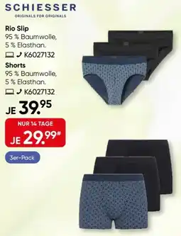 Galeria SCHIESSER Rio Slip oder Shorts Angebot