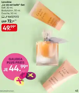 Galeria Lancôme ,,La vie est belle"-Set Angebot